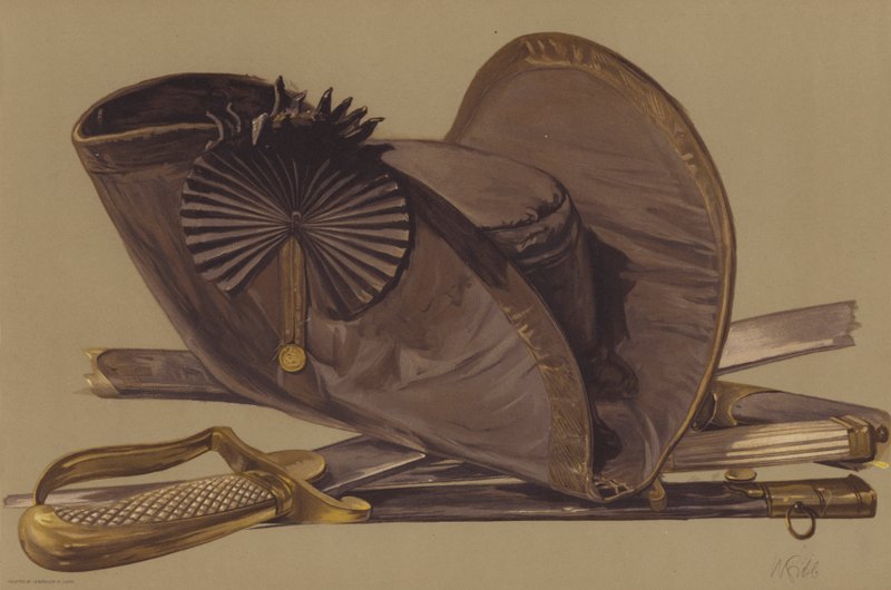 Dirk, Sword, and Cocked Hat of Lord Nelson by English School