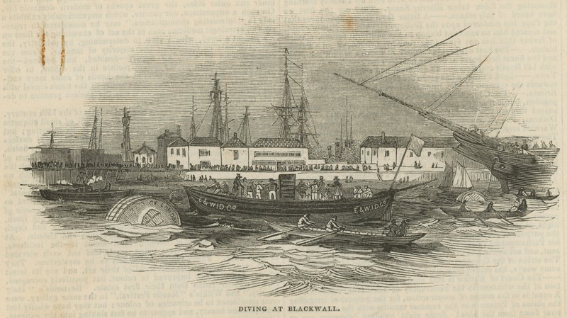 Diving at Blackwall by English School