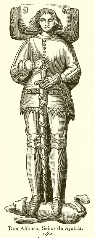 Don Alfonso, Lord of Ajufria. 1382 by English School