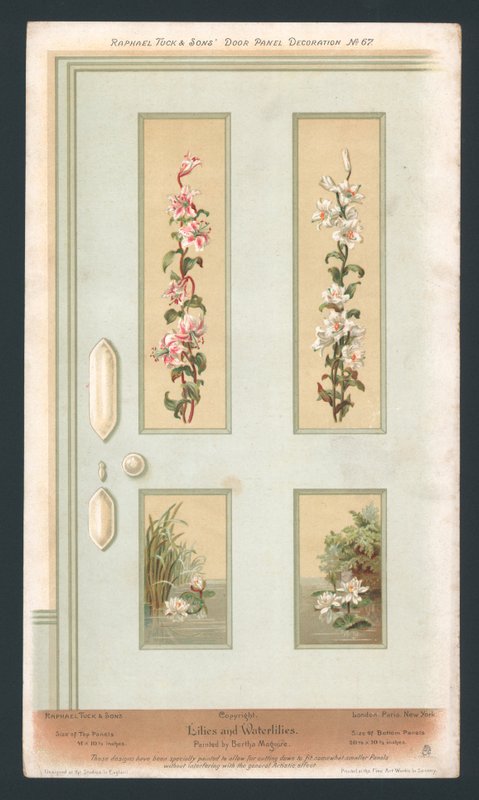Door Panel Decoration by English School