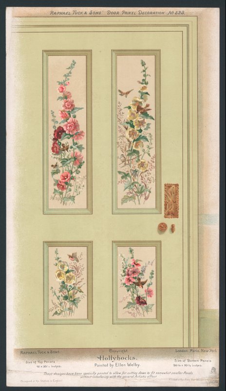 Door Panel Decoration by English School