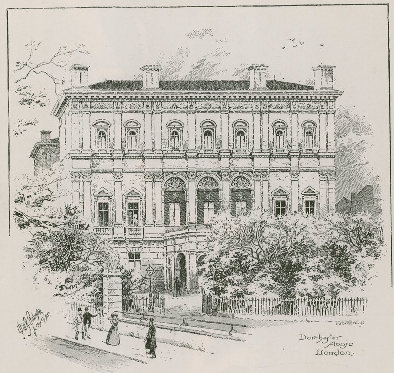 Dorchester House, Park Lane, London, the residence of the Shahzada Nasrullah Khan by English School