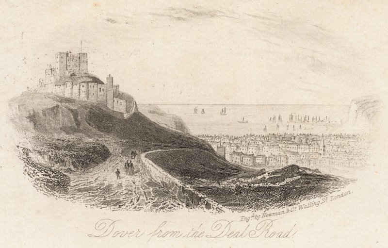 Dover from the Deal Road by English School