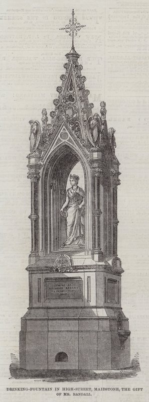 Drinking-Fountain in High-Street, Maidstone, the Gift of Mr Randall by English School