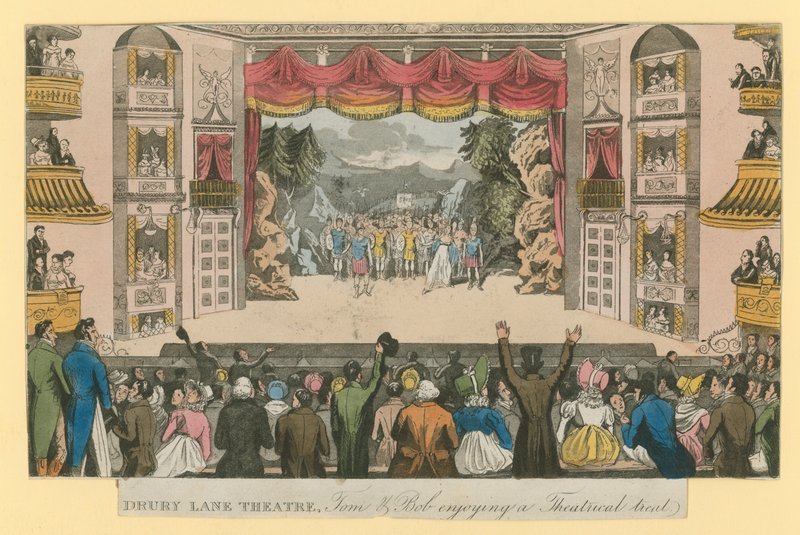 Drury Lane Theatre: Tom and Bob Enjoying a Theatrical Treat by English School