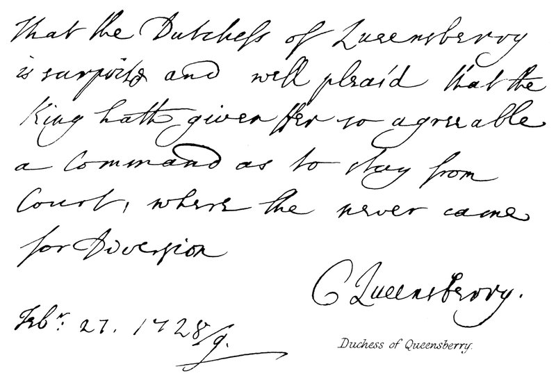 Duchess of Queensberry by English School