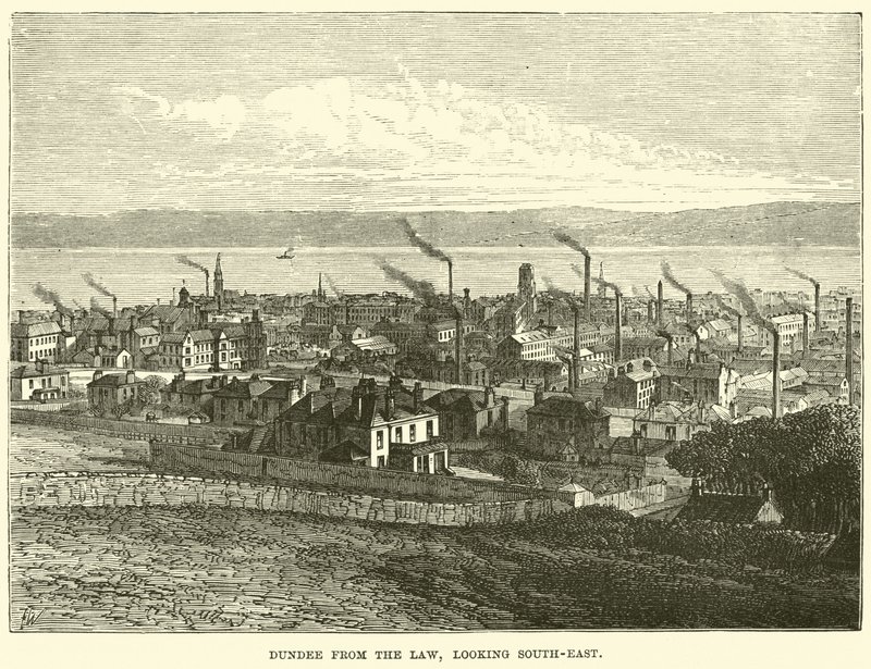Dundee from the Law, Looking Southeast by English School