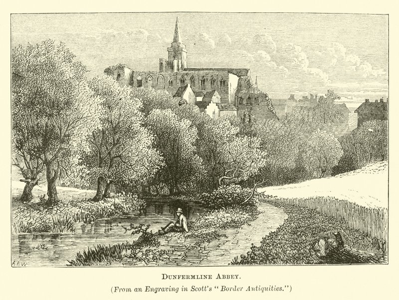 Dunfermline Abbey by English School