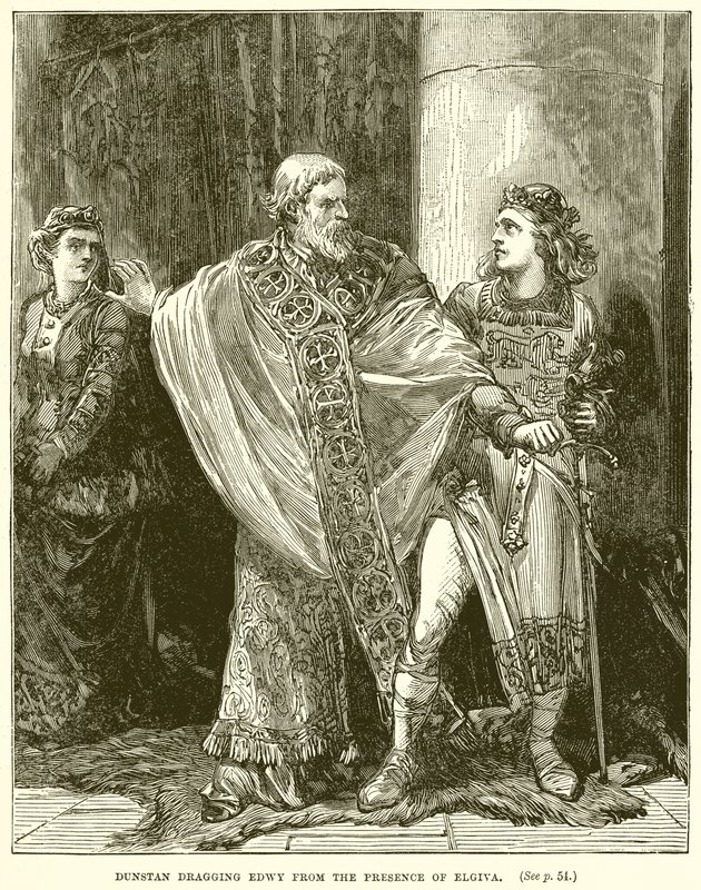 Dunstan Dragging Edwy from the Presence of Elgiva by English School