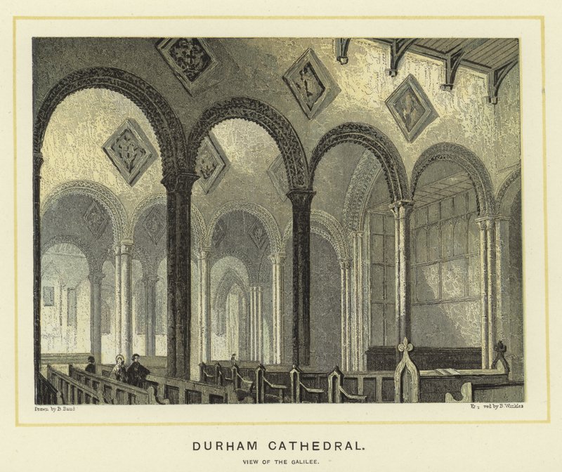 Durham Cathedral, View of the Galilee by English School