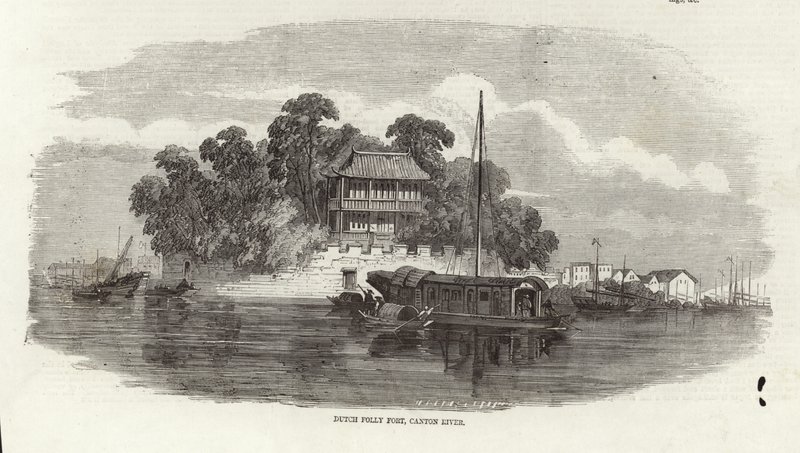 Dutch Folly Fort, Canton River by English School