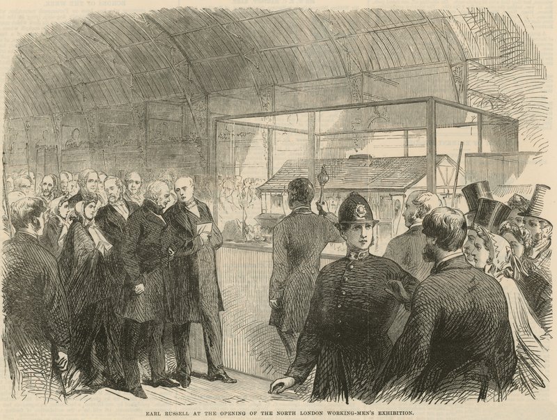 Earl Russell at the Opening of the North London Working Mens Exhibition by English School