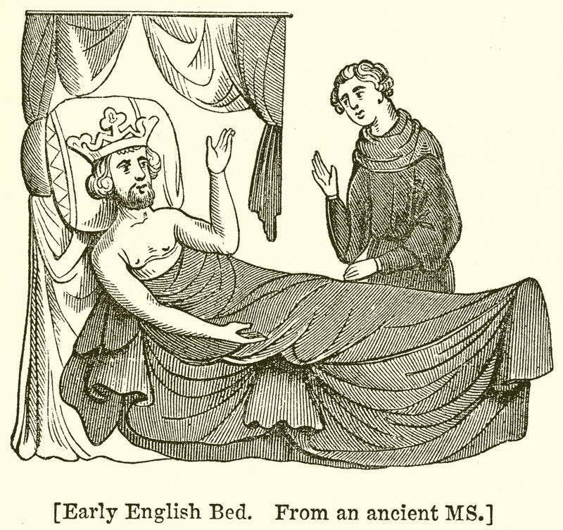 Early English Bed by English School
