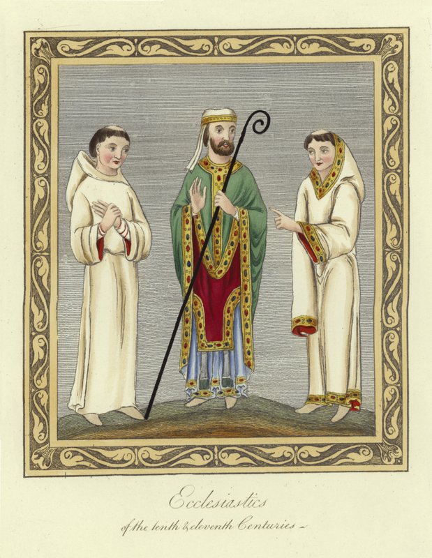 Ecclesiastics of the 10th and 11th Centuries by English School