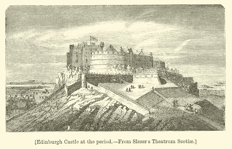 Edinburgh Castle at the Period by English School