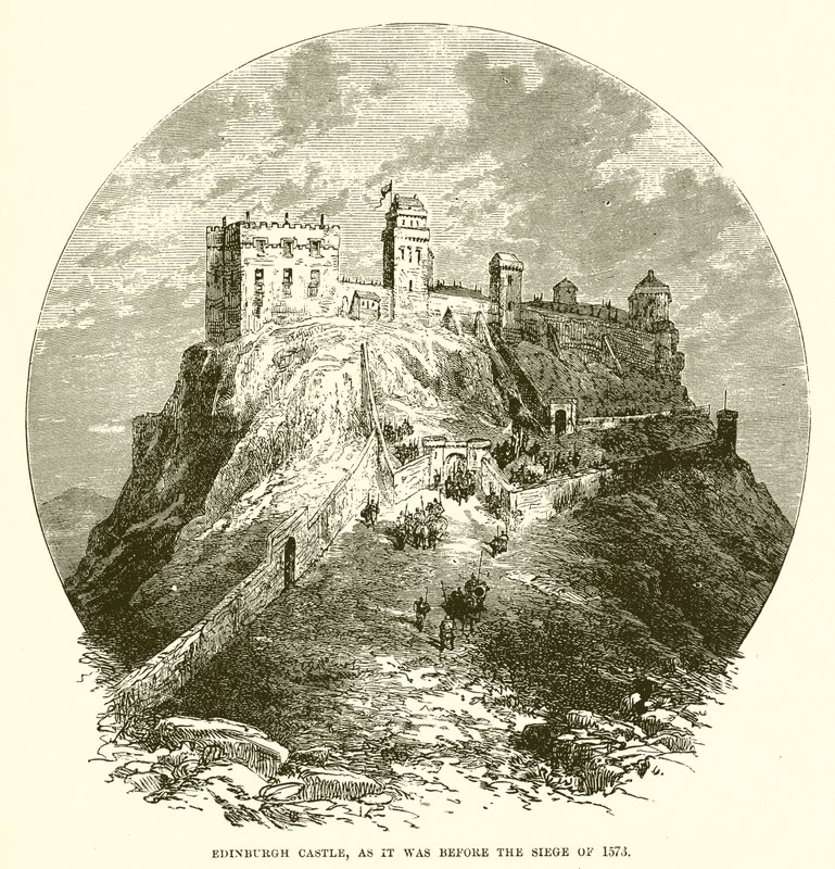 Edinburgh Castle, as it was Before the Siege of 1573 by English School