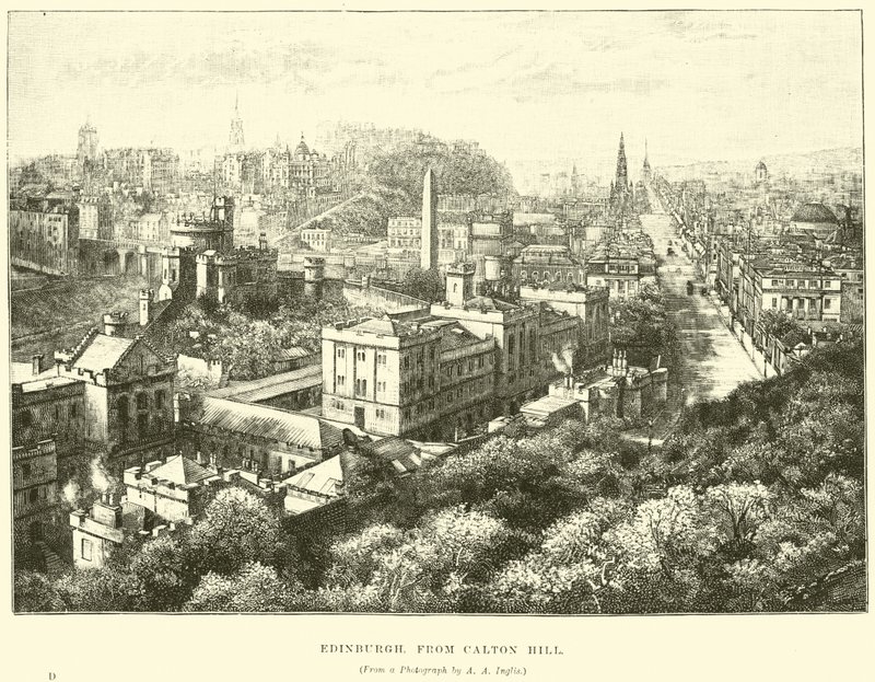 Edinburgh, from Calton Hill by English School