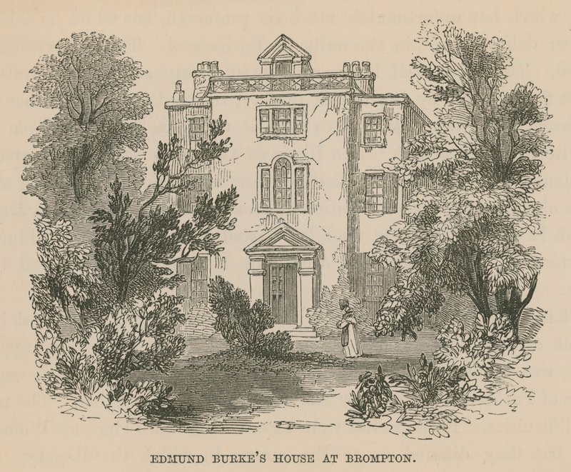 Edmund Burkes House in Brompton, London by English School