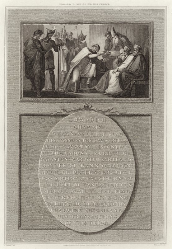 Edward II Resigning His Crown by English School