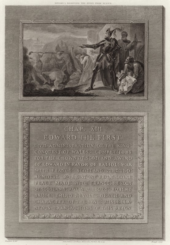 Edward I Removing the Stone from Scone by English School