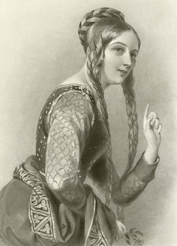 Eleanor of Aquitaine, Queen of King Henry II by English School