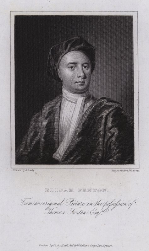 Elijah Fenton, English Poet, Biographer and Translator by English School