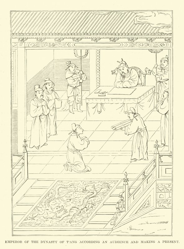 Emperor of the Dynasty of Tang According an Audience and Making a Present by English School