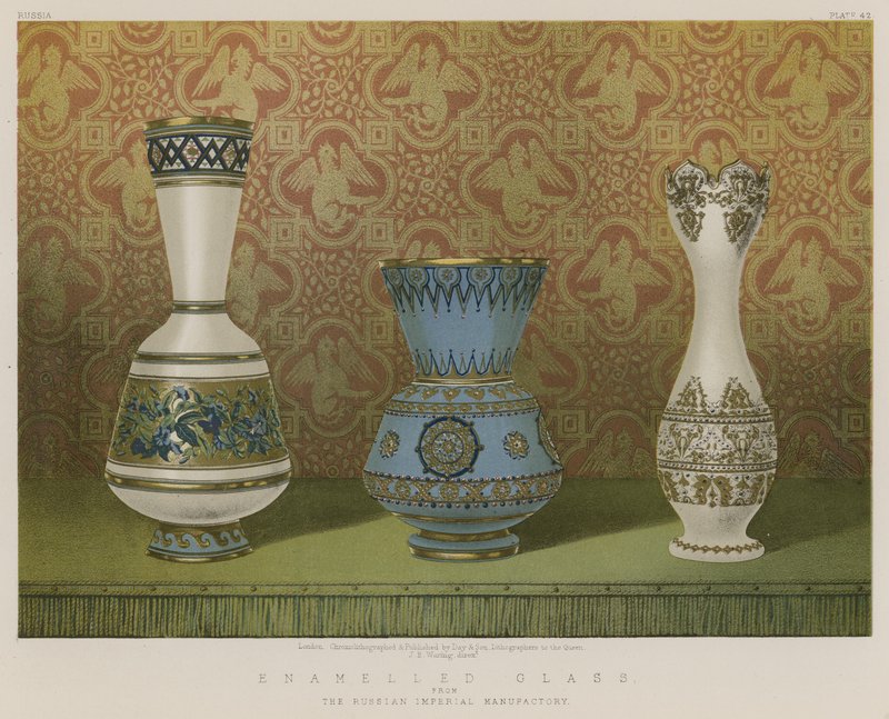 Enamelled Glass by English School