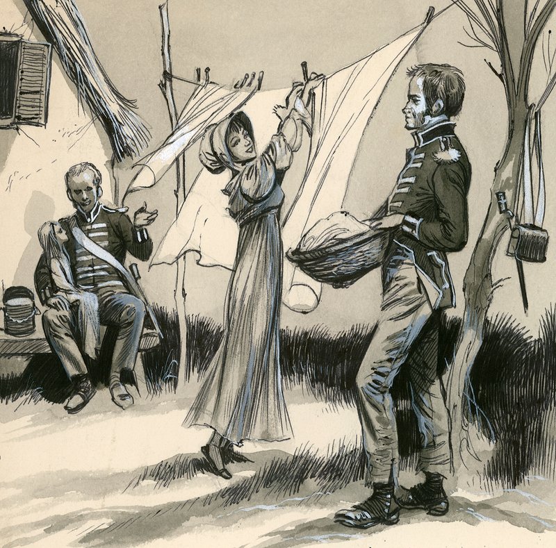 English Soldiers Had a Reputation for Kindness by English School