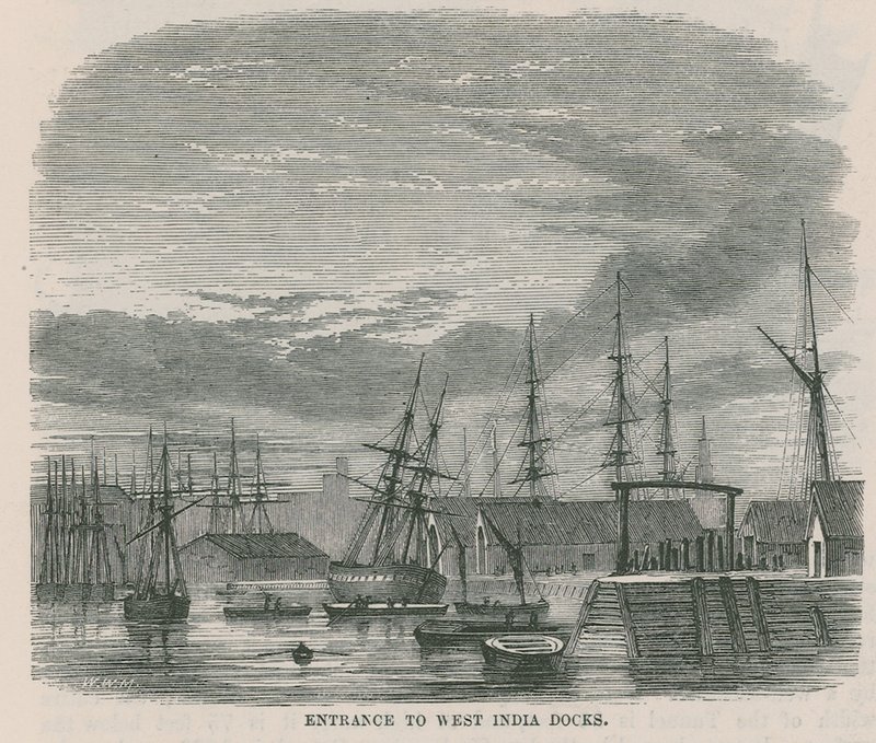 Entrance to West India Docks by English School