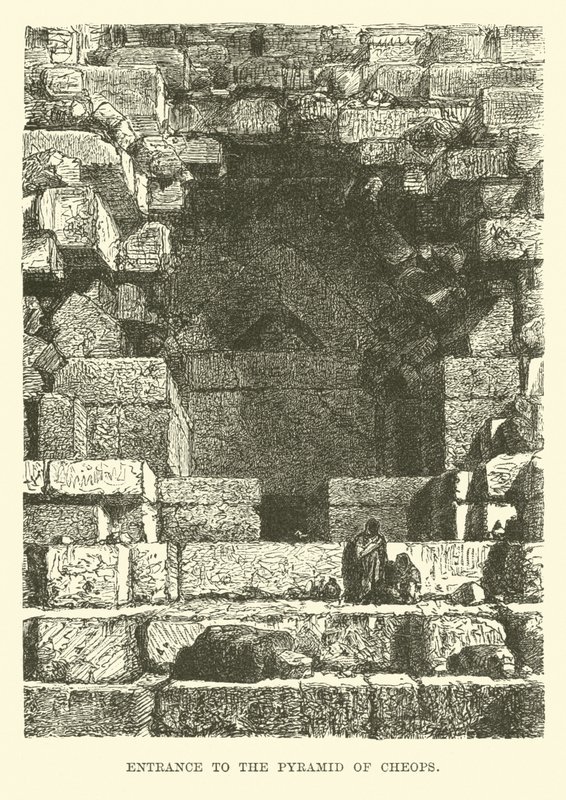 Entrance to the Pyramid of Cheops by English School