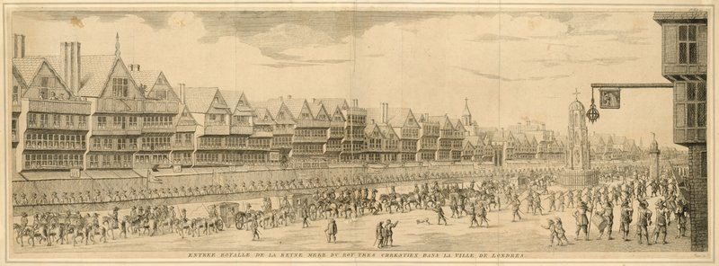Royal Entry of the Queen Mother of the Most Christian King into the City of London by English School