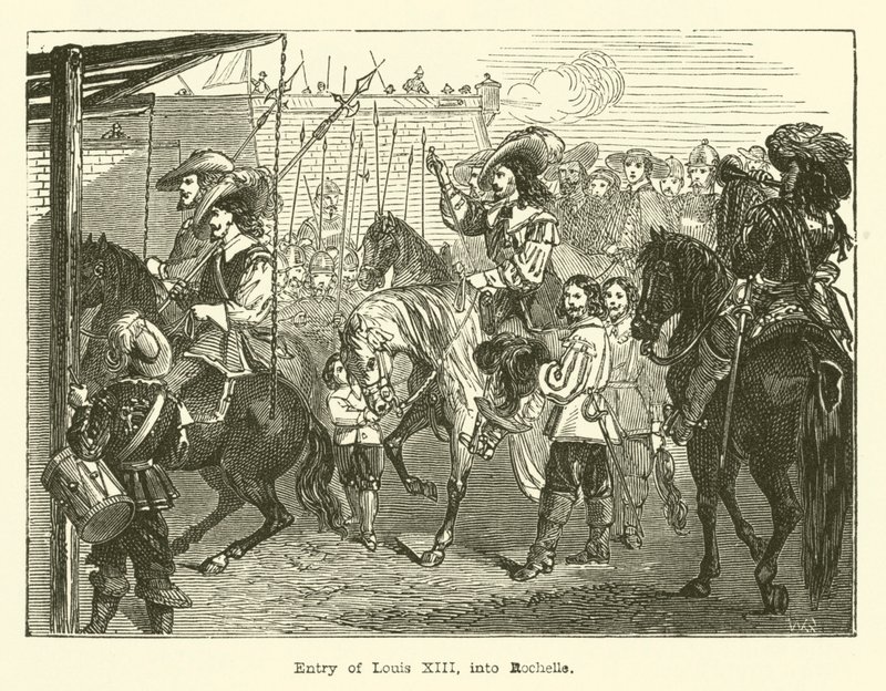 Entry of Louis XIII into Rochelle by English School