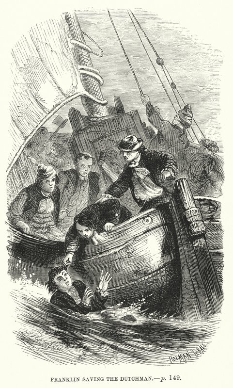 Episode in the Life of the Young Benjamin Franklin by English School