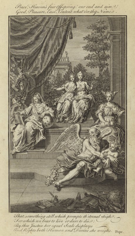 Epistle IV, Of the Nature and State of Man, With Respect to Happiness by Alexander Pope by English School
