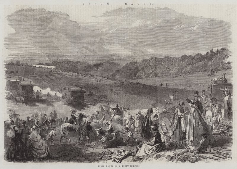 Epsom Races by English School
