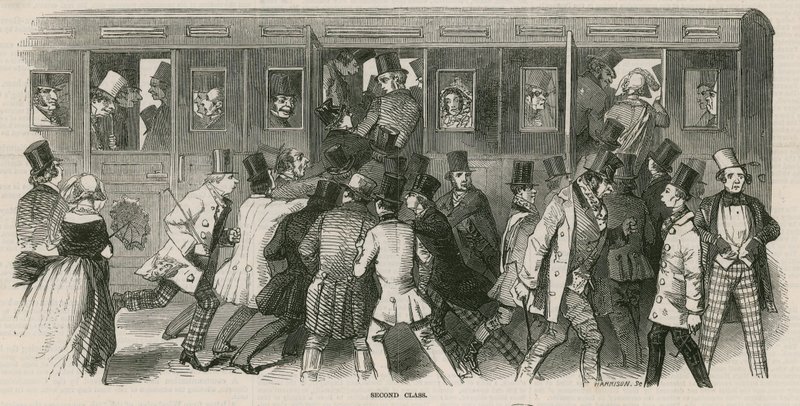 Epson Races 1847: The Railway - Second Class by English School