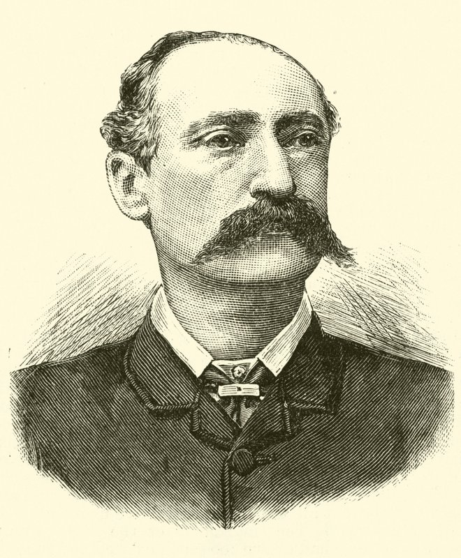 Ernest Giles (engraving) by English School