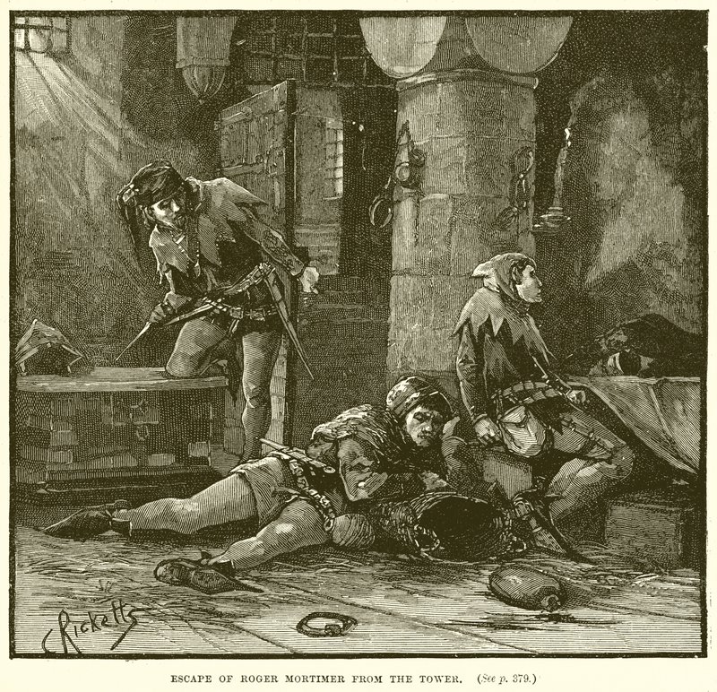 Escape of Roger Mortimer from the Tower by English School