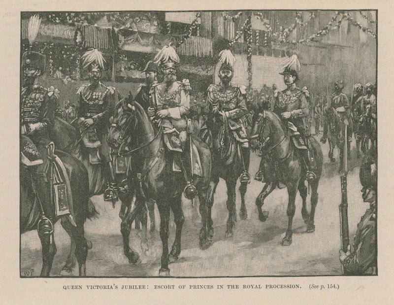 Escort of the Princes in the Royal Procession by English School