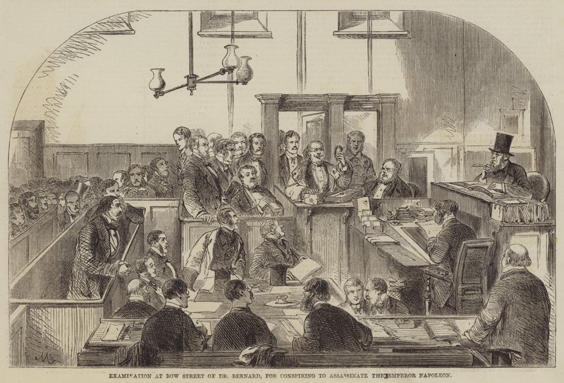 Examination at Bow Street of Dr Bernard by English School