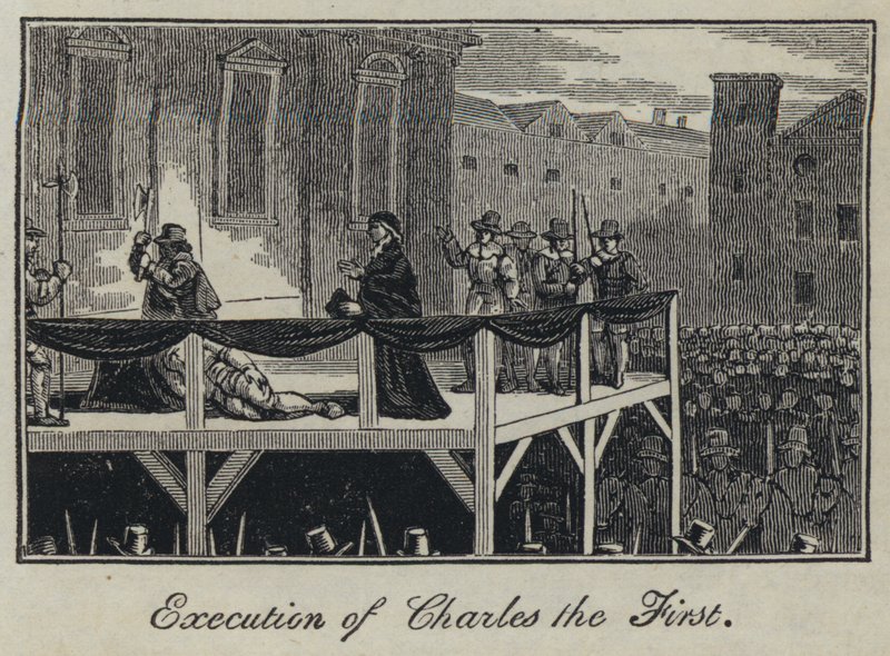 Execution of Charles the First by English School