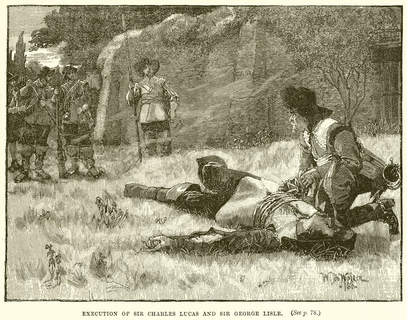 Execution of Sir Charles Lucas and Sir George Lisle by English School