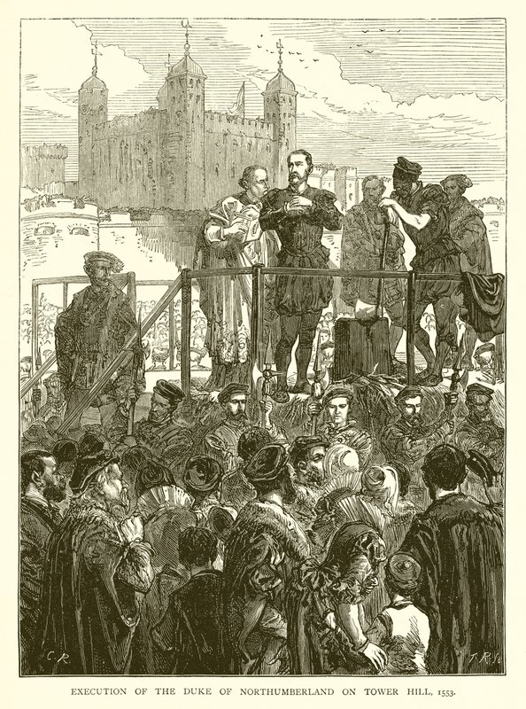 Execution of the Duke of Northumberland on Tower Hill, 1553 by English School