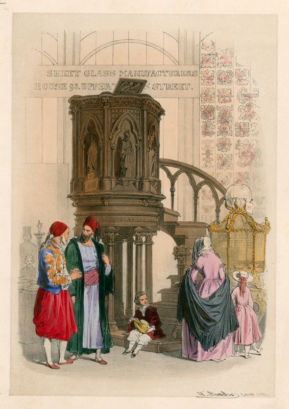 Exhibits at the Great Exhibition, Crystal Palace, Hyde Park by English School