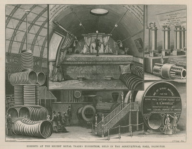 Exhibits at the Recent Metal Trades Exhibition Held in the Agricultural Hall, Islington by English School