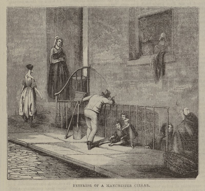 Exterior of a Manchester Cellar by English School