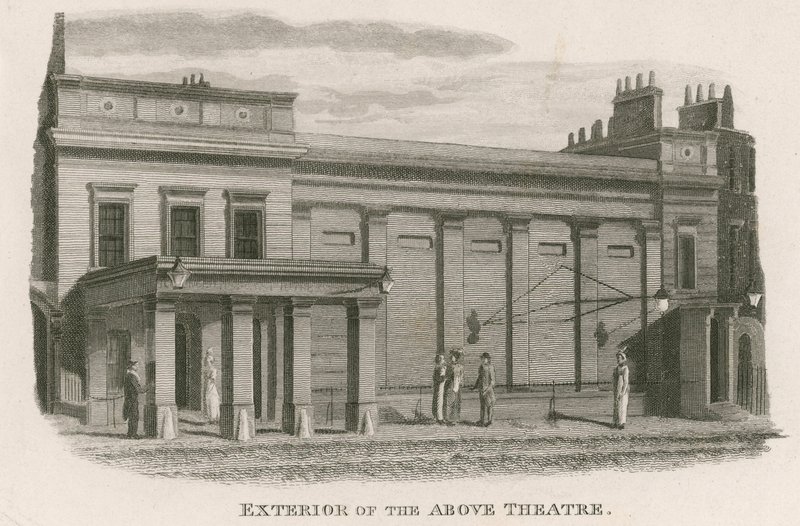 Exterior of the Regency Theatre, Tottenham Street, Tottenham Court Road, London by English School
