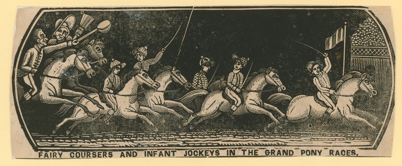 Fairy Coursers and Infant Jockeys in the Grand Pony Races by English School