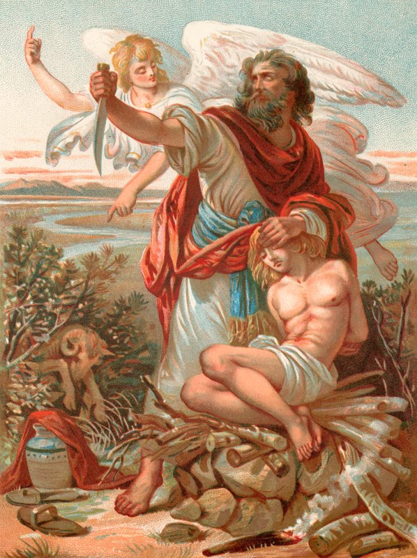 Faithful Abraham Ready to Sacrifice His Son Isaac by English School